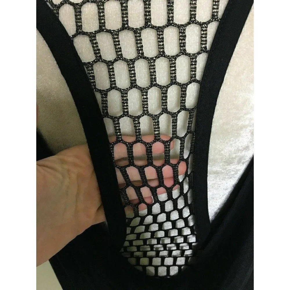 Benjamin Jay Womens Black Gold Short Sleeve Top - Picture 6 of 9